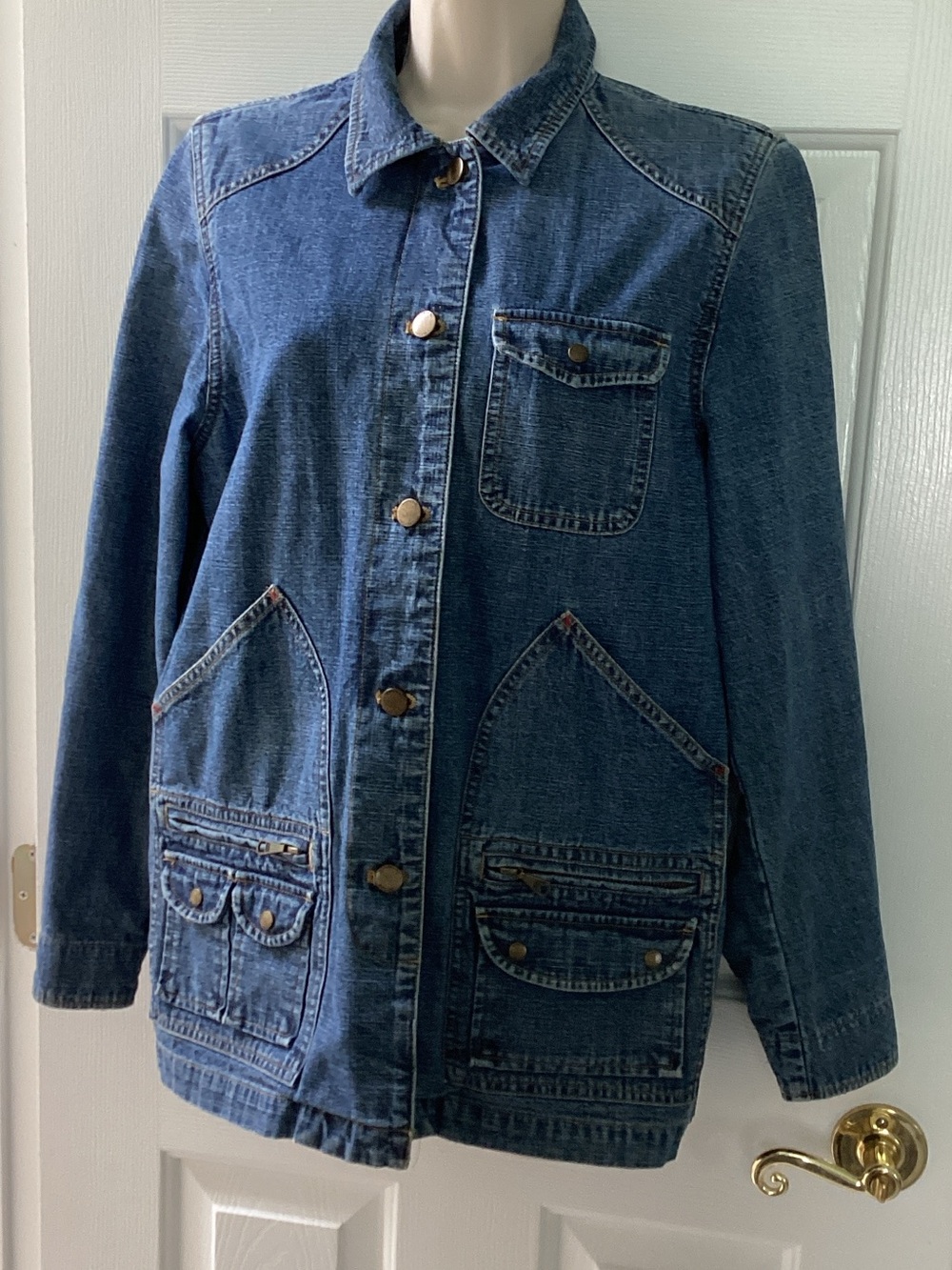 Ralph Lauren Jeans Co. denim barn chore coat.  90s/Y2K thrifty.  P/M